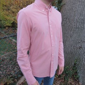 Salmon Slim Dress Shirt